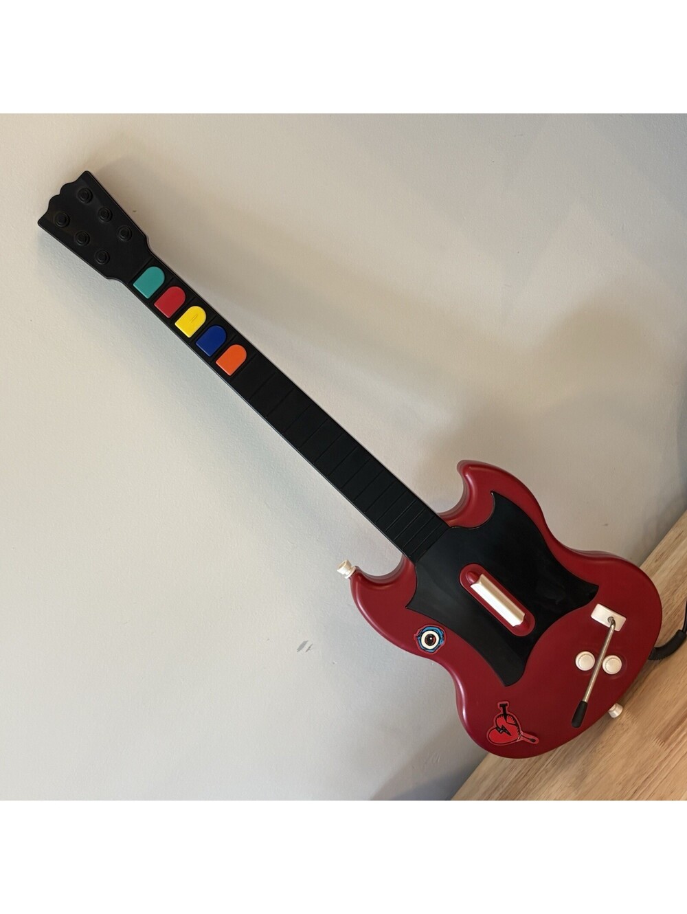 Guitar Hero Gibson SG Red Octane PS2 Wired Controller PSLGH Tested
